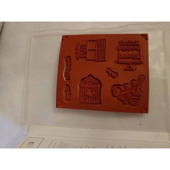 Stampin up Happy Moments set of 7 stamps unmounted Pre-owned - Picture 3 of 3